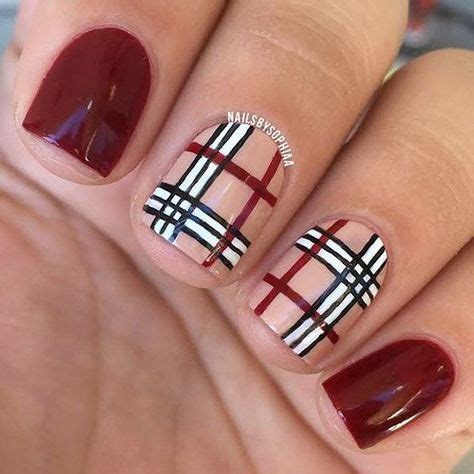 burberry nagels|burberry nails holiday plaid.